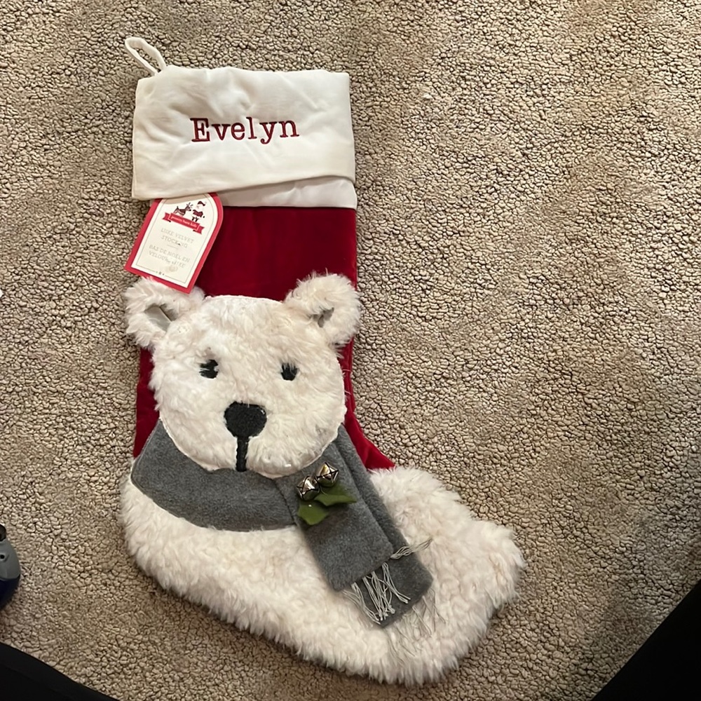 Pottery barn luxe stocking